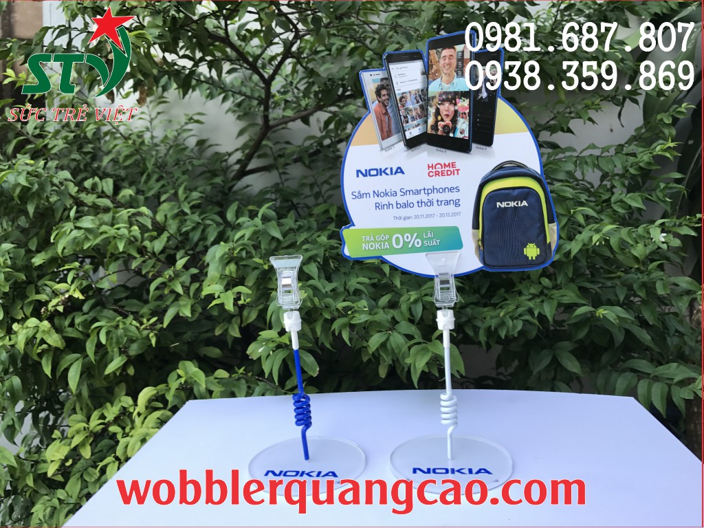 wobbler để bàn tại Hà Nội