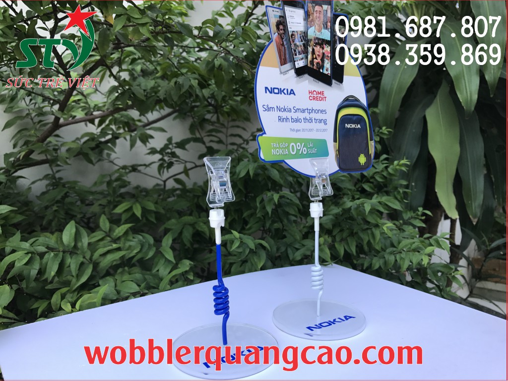 wobbler để bàn tại Hà Nội