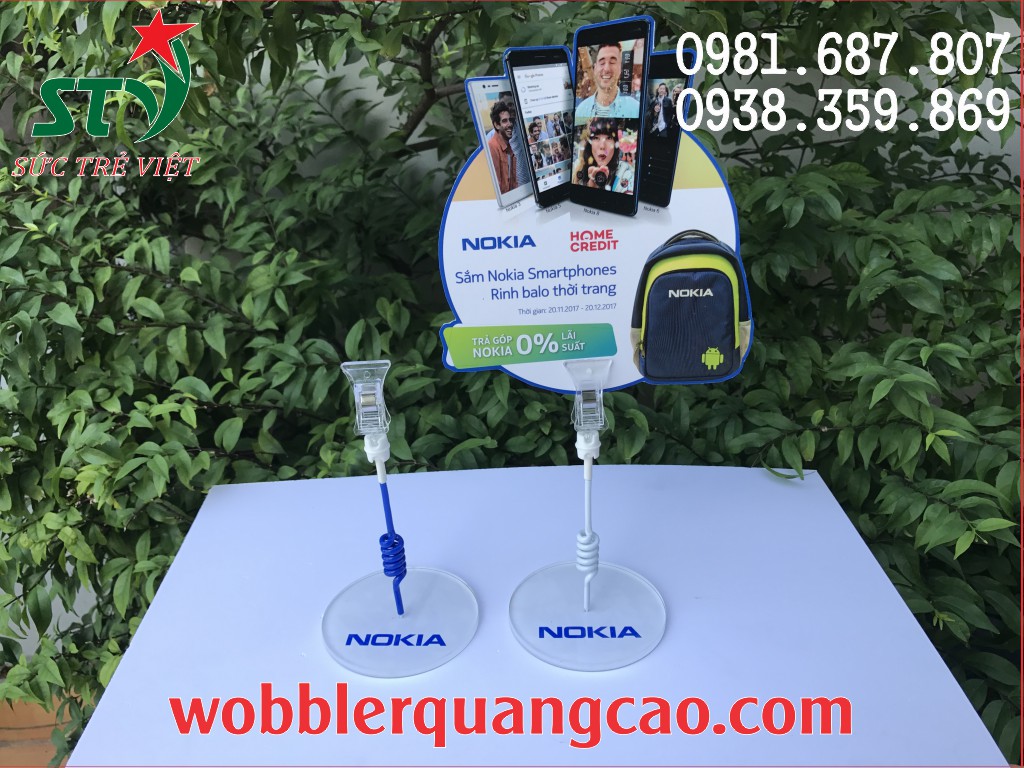 wobbler để bàn tại Hà Nội