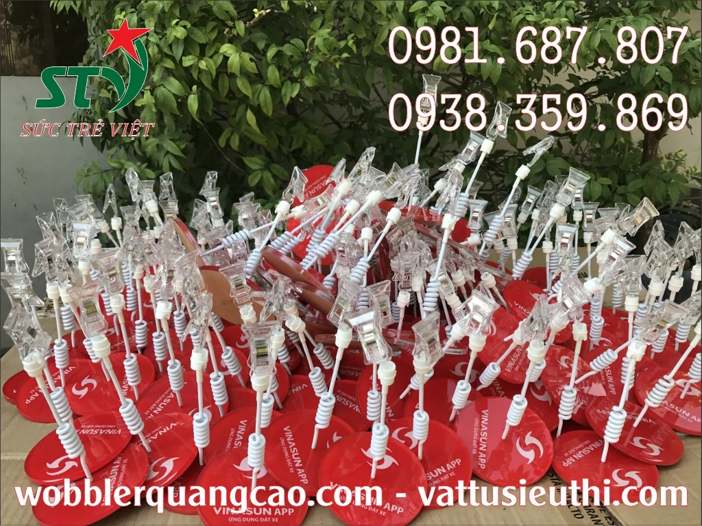 Wobbler để bàn đế mica STV31