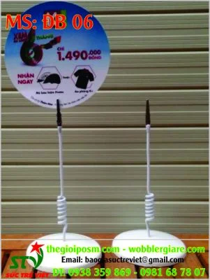 Wobbler để bàn đế mica DB06
