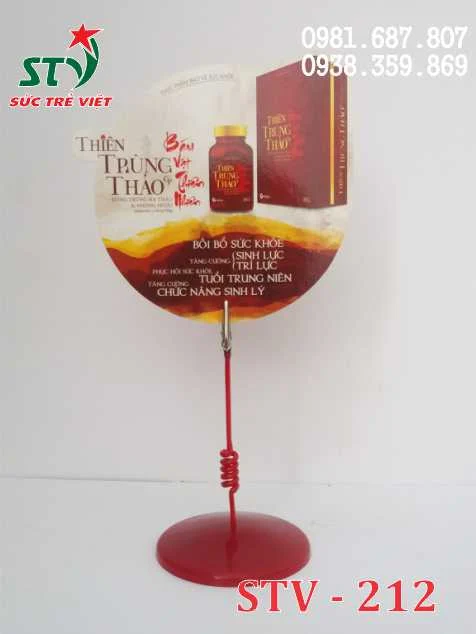 Wobbler quảng cáo đế nhựa STV212