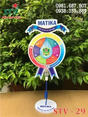 Wobbler để bàn Matika