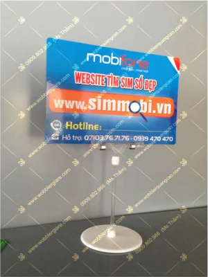 Wobbler để bàn đế nhựa DN01