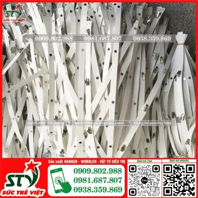 Hanger dây nhựa kẹp sắt