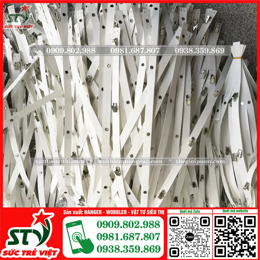 Hanger dây nhựa kẹp sắt